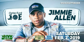 Jimmie Allen, The Cadillac Three, and Resurrection to Take the Stage at Cotton Eyed Joe 