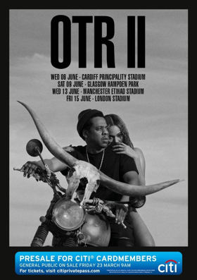 Beyonce & Jay-Z Join Forces For ON THE RUN II Stadium Tour  Image