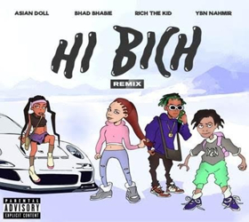Bhad Bhabie Introduces HI BICH REMIX Featuring Asian Doll, Rich the Kid, Ybn Nahmir 