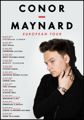 Conor Maynard Announces UK & European Headline Tour 