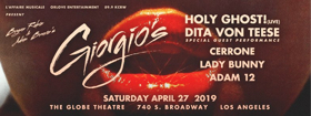 L'Affaire Musicale, Orlove Entertainment & 89.9 KCRW Presents Bryan Rabin and Adam Bravin's Giorgio's Image