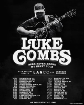 Luke Combs Announces His 2019 Headline Arena Tour 