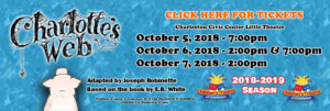 Feature: CHARLOTTE'S WEB Performed By the CHILDREN'S THEATRE OF CHARLESTON Is Coming To the CIVIC CENTER LITTLE THEATER! Image