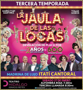 LA JAULA DE LAS LOCAS Mexico llega a 600 representaciones. Image