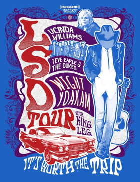 Lucinda Williams, Steve Earle, & Dwight Yoakam
Join Forces For LSD Tour 