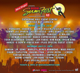 Red Stripe Presents Reggae Sumfest, Jamaica's Largest Music Fest Announces Lineup 