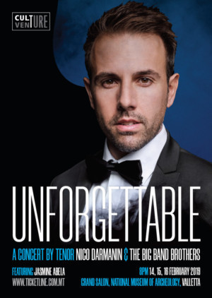 UNFORGETTABLE: A CONCERT BY TENOR NICO DARMANIN Coming To Malta 2/14 - Today Image