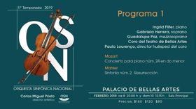 La temporada 2019 de la Orquesta Sinfónica Nacional está por comenzar  Image