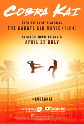 Fathom Events Brings KARATE KID & COBRA KAI Premiere to Theaters 