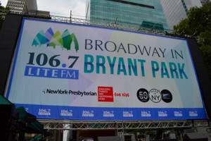 Broadway in Bryant Park Begins Today with CHICAGO, SPONGEBOB, STOMP, AND WAITRESS 