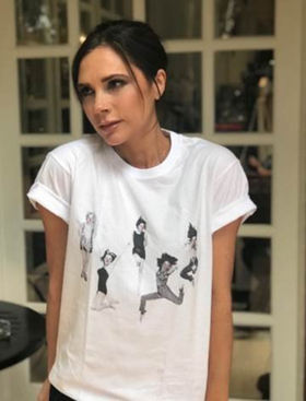 Victoria Beckham Designs Limited Edition Spice Girls T-Shirt For Red Nose Day 