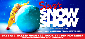 Flash Sale: Great Deals On Tickets For SLAVA'S SNOWSHOW at Royal Festival Hall Image