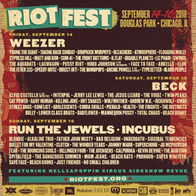 Riot Fest Announces Daily Lineups and Single Day/2 Day Tickets, On Sale Now 