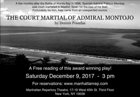 Admiral George Dewey Off-Off-Broadway Play Reading To Show His Compassionate Side 
