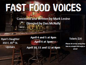 American Renaissance Theater Company Presents The Site-Specific FAST FOOD VOICES  Image