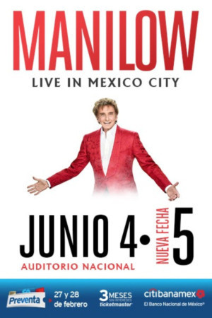 Barry Manilow Comes to Ocesa Teatro in MANILOW: LIVE IN MEXICO CITY 6/4 