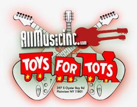 All Music Feeling the Holiday Spirit with Toys For Tots Drop-off in Plainview 