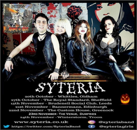 Syteria Release Video For Scream Scream its Halloween!, Plus Announce Show Dates 