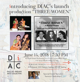 Multi-Disciplinary Indian Arts Non-Profit Launches In Dallas, With THREE WOMEN 