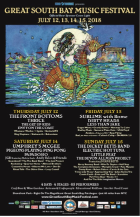 Great South Bay Music Festival 2018 Lineup & Schedule Image