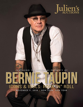 Julien's Auctions Presents Icons & Idols: Rock–n–Roll Featuring Property From Bernie Taupin  Image