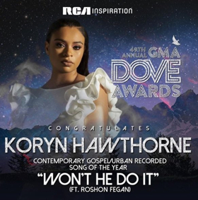 RCA Inspiration Garners Three Wins At The 49th Annual GMA Dove Awards 