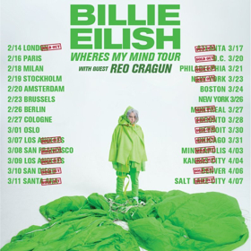 Billie Eilish Tour Adds Second NYC Date And Upgrades Boston Venue Image