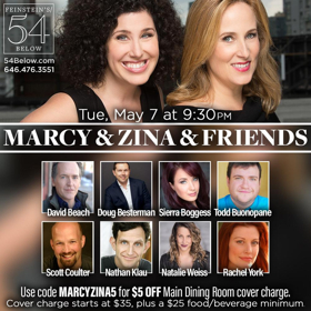 Sierra Boggess, Rachel York, and More Join Marcy Heisler and Zina Goldrich at 54 Below 