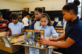 Boston Book Festival Donates Books and Funds to Curley K-8 in Jamaica Plain 