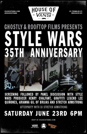 House of Vans Brooklyn Announces Ghostly Workshop + Style Wars Screening With DJ Set from Stretch Armstrong 