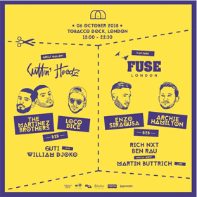 LWE Announce FUSE Takeover with Enzo Siragusa B2B Archie Hamilton for Cuttin Headz Event at Tobacco Dock 