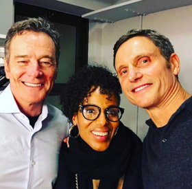 Kerry Washington Visits SCANDAL Co-Star Tony Goldwyn at NETWORK  Image