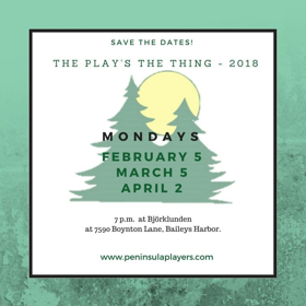 Peninsula Players Announces 2018 Play Reading Series 