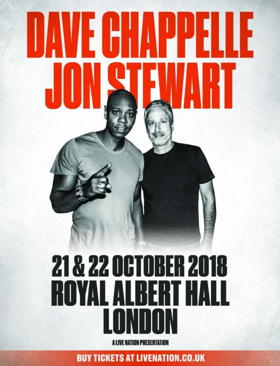 Dave Chappelle And Jon Stewart Announce Show At London's Royal Albert Hall 
