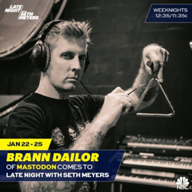 Mastodon Drummer Brann Dailor to Sit In With The 8G Band on LATE NIGHT 