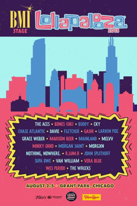 The BMI Stage Returns to Lollapalooza this August 