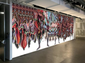 Nick Cave Collaborates with Bob Faust on Soundsuits Mural Installation At Live Arts Image
