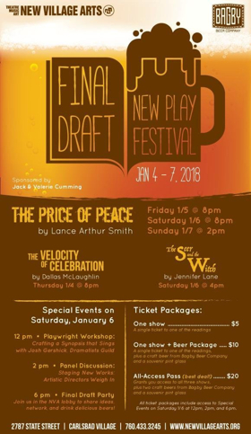 New Play Festival Announced for January at New Village Arts 