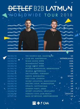 Detlef and Latmun Announce Dates for 2018 B2B World Tour 