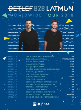 Detlef and Latmun Announce Dates for 2018 B2B World Tour Image
