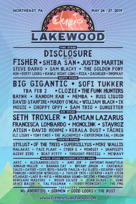 Lineup Announced for Elements Lakewood Camping Festival 
