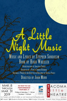 Tacoma Little Theatre Presents A LITTLE NIGHT MUSIC Image