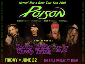 Bethel Woods Presents Poison, Cheap Trick, and Pop Evil Image