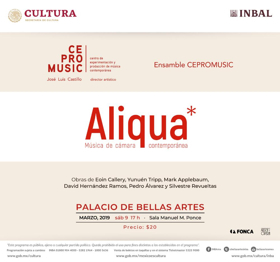 Cepromusic ofrecerá Aliqua, música de cámara contemporánea Image