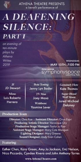 Athena Theatre Is Back At Symphony Space 