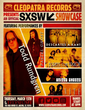 Rock Legend Todd Rundgren Headlines Cleopatra Records First Ever SXSW Showcase 