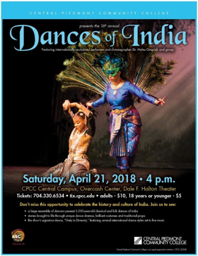 CPCC Presents 16th Annual Performance Of DANCES OF INDIA 