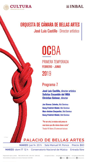 Dedica la OCBA su séptimo programa a hacer un recorrido histórico por el oratorio barroco Image