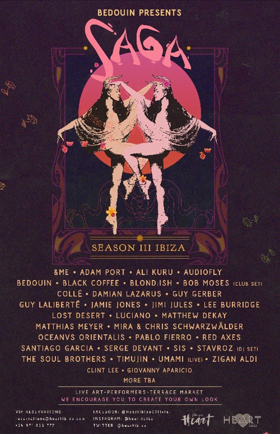 Bedouin Reveals Lineup for Saga Ibiza 2019 Image