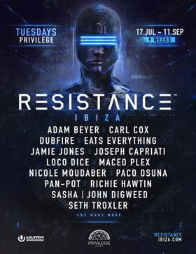 RESISTANCE Ibza Festival Announces 2018 Headliners Image